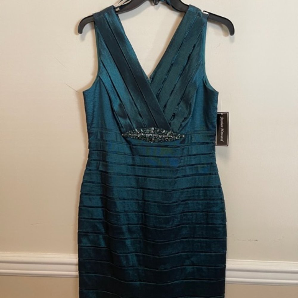 Jessica Howard Teal Cocktail Dress
